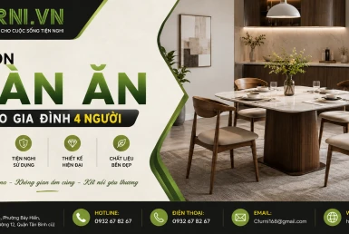 Chọn bàn ăn cho gia đình 4 người