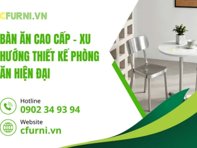 Bàn Ăn Cao Cấp – Xu Hướng Thiết Kế Phòng Ăn Hiện Đại