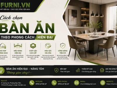 Cách chọn bàn ăn phong cách hiện đại