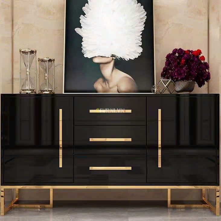 Tủ trang trí phòng khách console 01