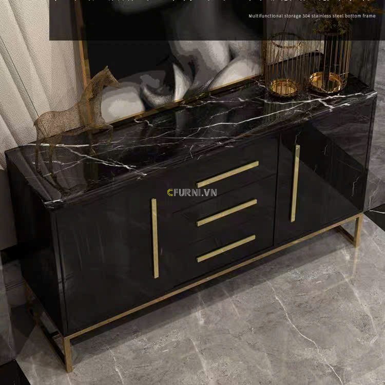 Tủ trang trí phòng khách console 01