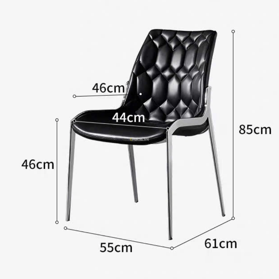 Khung chân inox mạ vàng titan bền bỉ