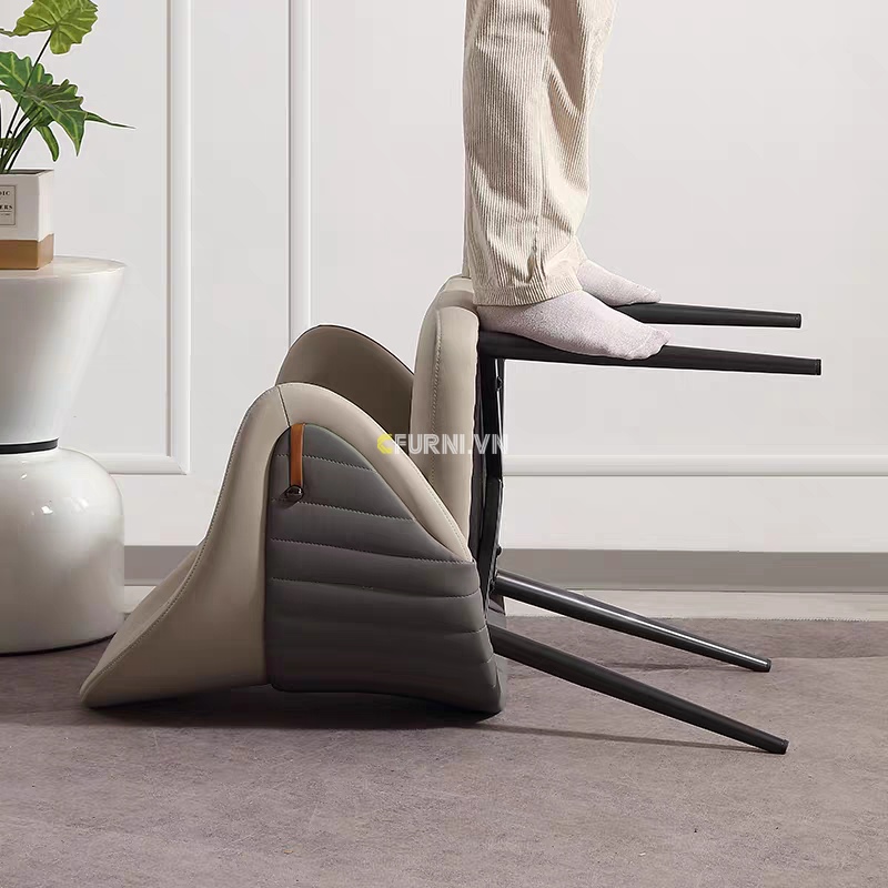 Chất liệu cao cấp của Ghế Ăn Bọc Da Cao Cấp CALLO 355