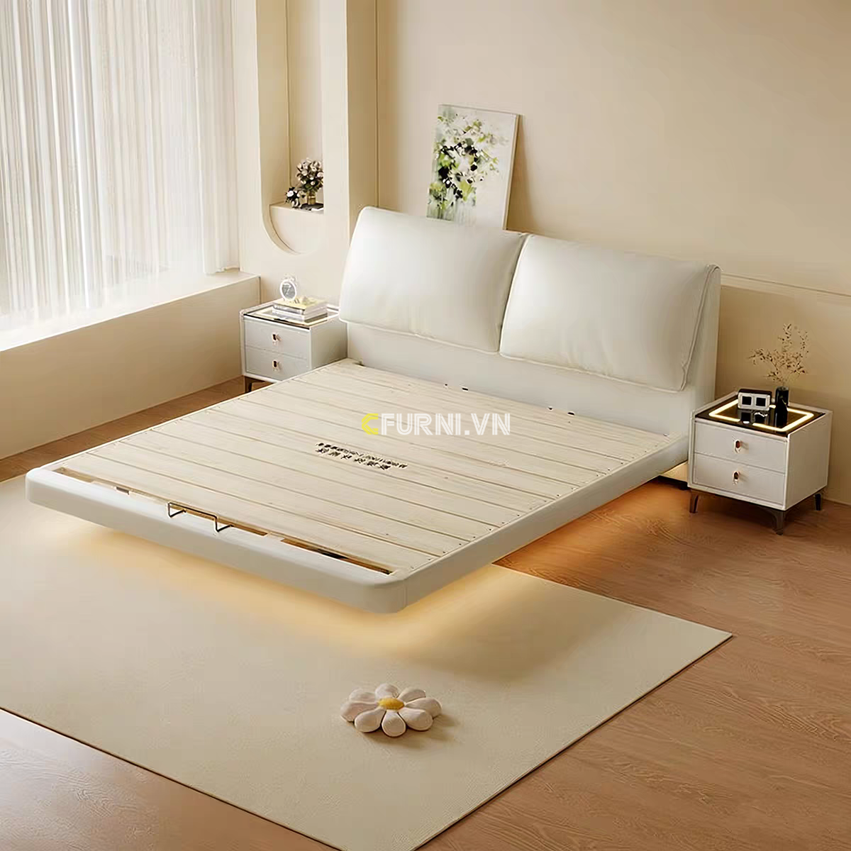 Khung gỗ công nghiệp của Giường ATHURNA