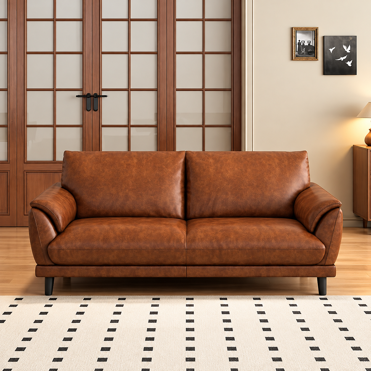 Mẫu sofa băng da sang trọng