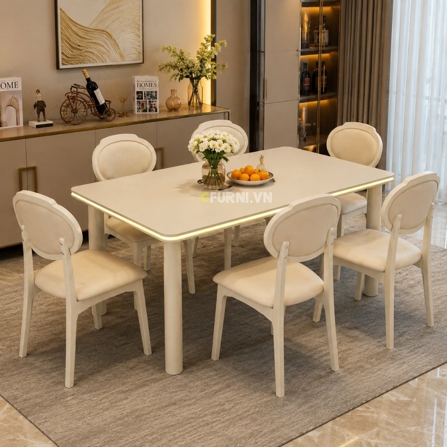 5 Mẫu Bàn Ăn Chân Gỗ Tự Nhiên Đẹp, Bền Và Sang Trọng