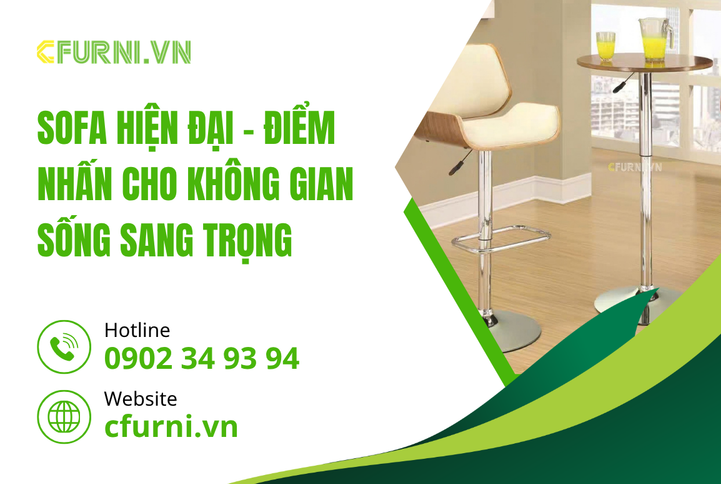 Sofa Hiện Đại nâng tầm đẳng cấp không gian sống