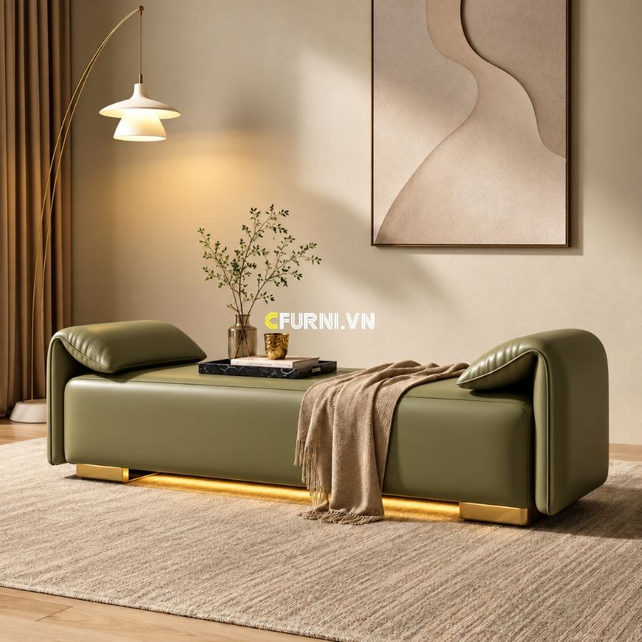 Mẫu sofa đôn chữ nhật đa năng